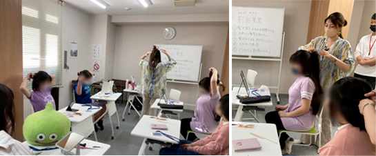 おしゃれ好き集合 美容師さんに可愛いヘアアレンジを教わろう ヴィストカレッジ 児童発達支援 放課後等デイサービス